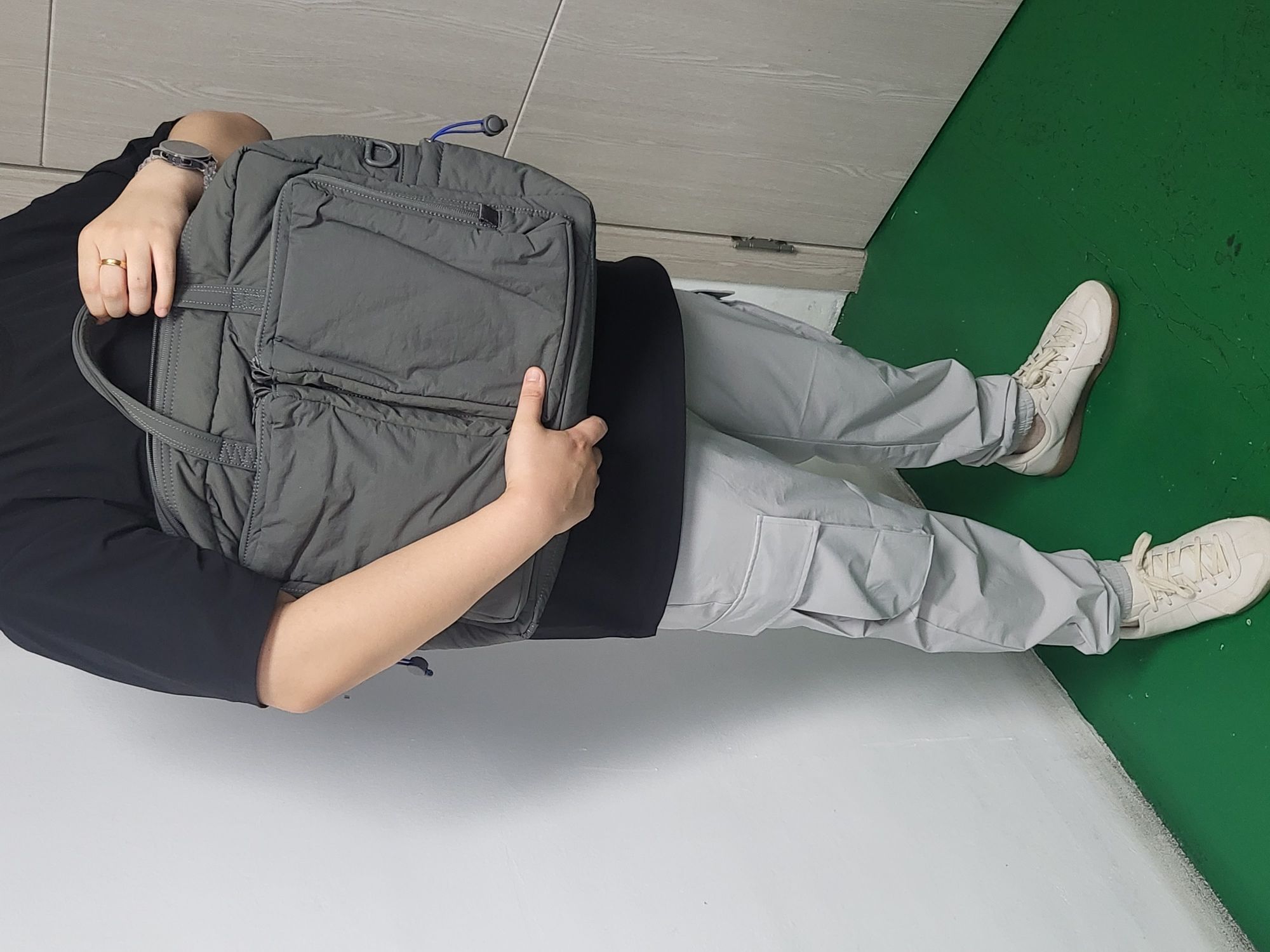 MUSINSA | SWEETCH CITY BOYS BRIEFCASE 001 Stone Gray