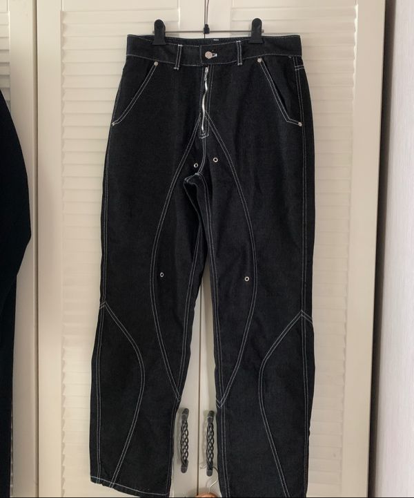 MUSINSA公式 | 51PERCENT TUNNEL LINING TROUSER (DENIM) - BK