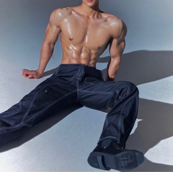 MUSINSA | 51PERCENT TUNNEL LINING TROUSER (DENIM) - BK