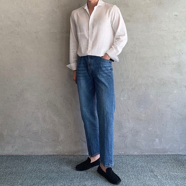 ★MUSINSA STANDARD★ Relaxed Cotton Tencel Pigment Shirt Dus MUSINSA | MUSINSA STANDARD Relaxed Cotton Tencel Pigment