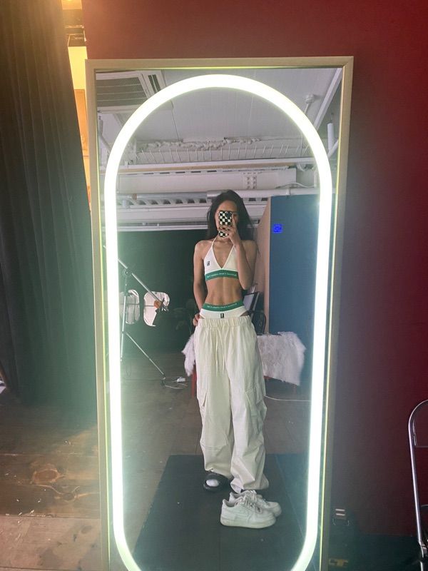 BADBLOOD ♥ Classic Logo Triangle Bra /追跡付 MUSINSA | BADBLOOD Classic Athletic Logo Triangle Bra - White