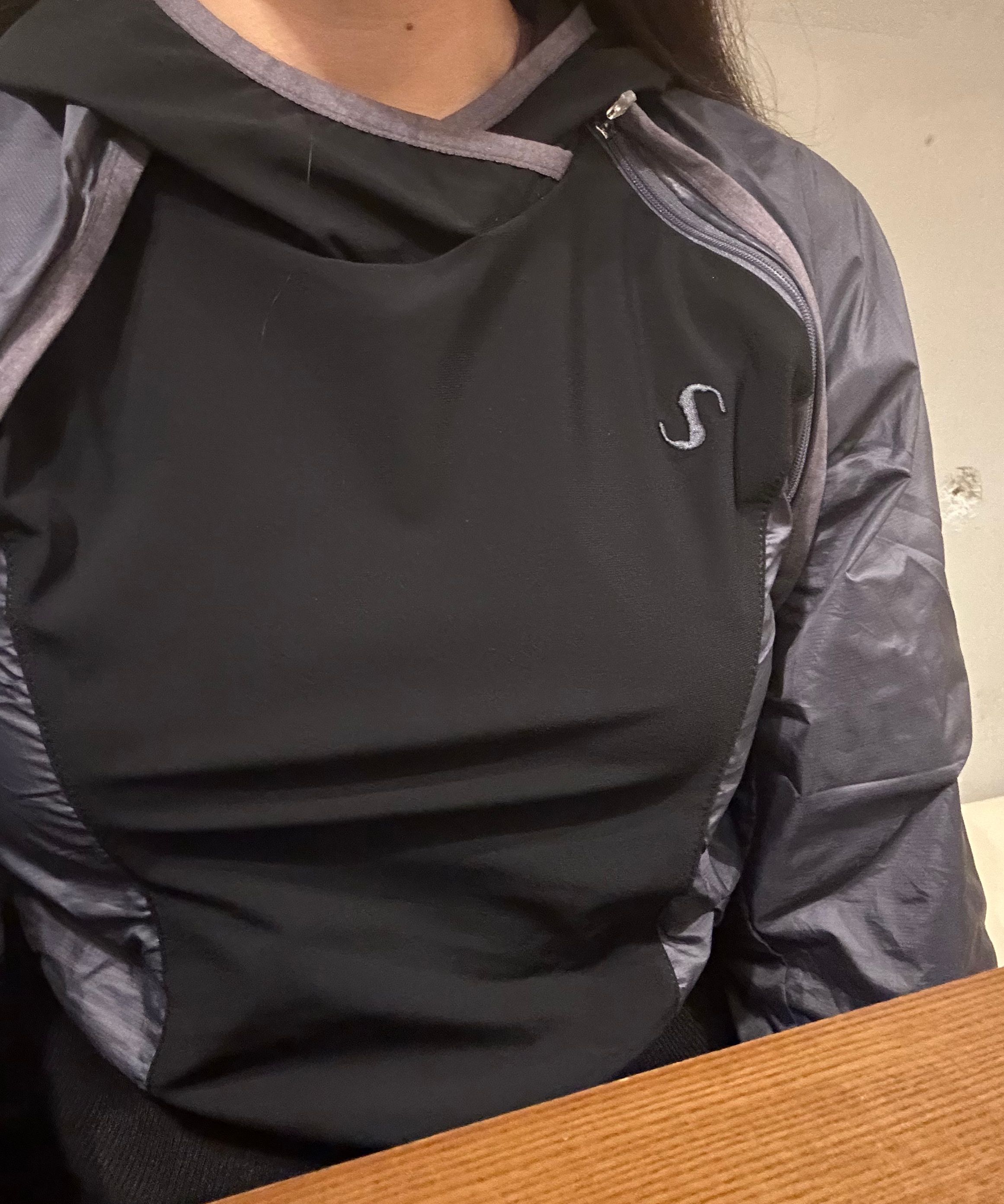 MUSINSA | OJOS 2-way Hoodie Bolero / Black