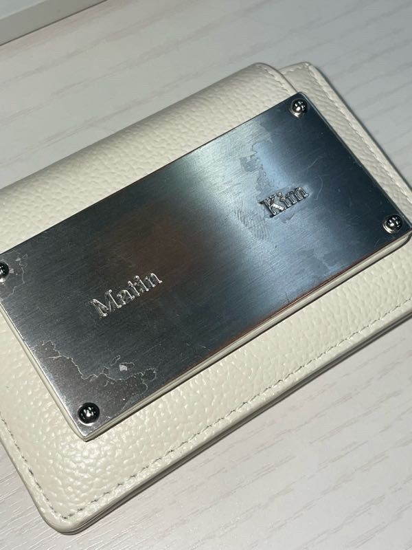 ●Matin Kim ●QUILTING ACCORDION WALLET WHITE Matin Kim : QUILTING ACCORDION WALLET 財布・小物