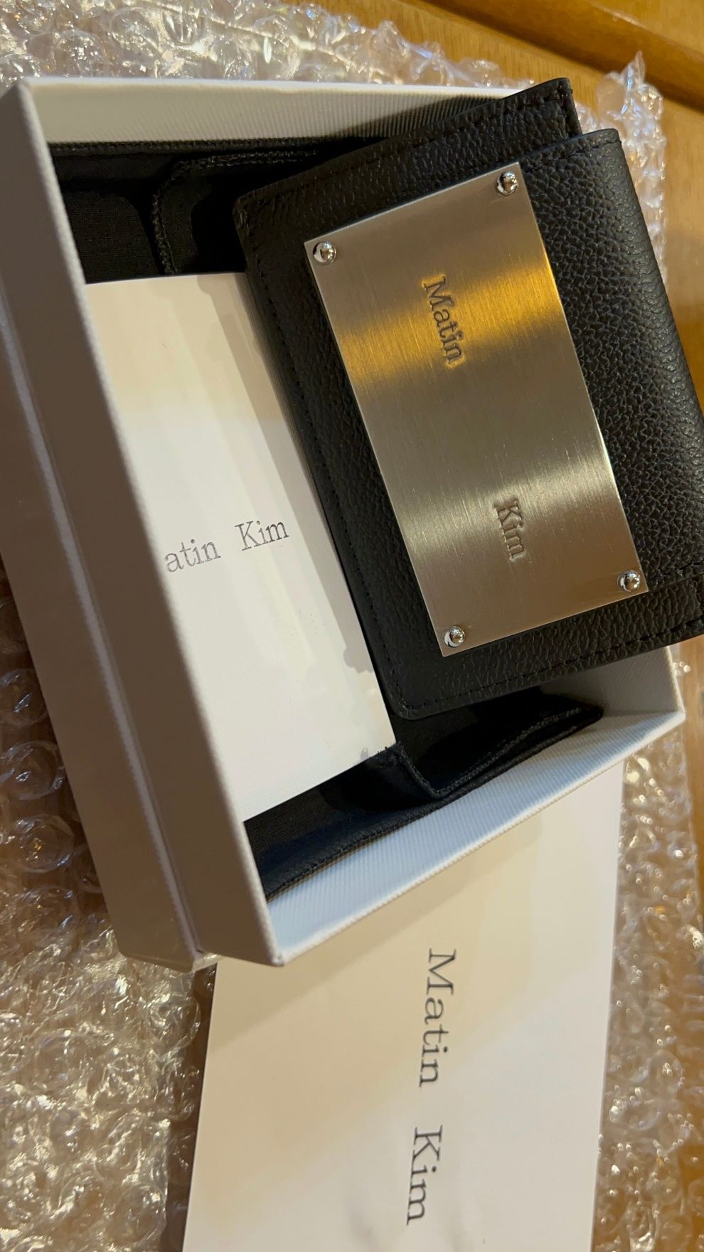 MUSINSA公式 | MATIN KIM ACCORDION WALLET IN BLACK