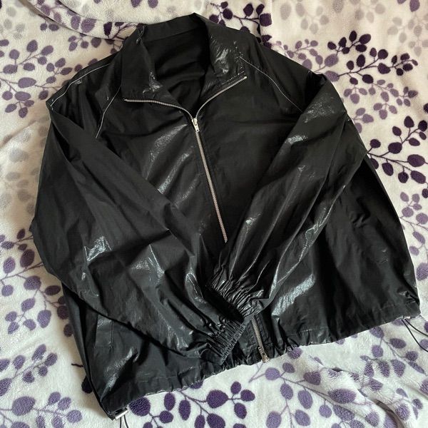 ジャケット・アウター MATIN KIM LOGO COATING JUMPER IN BLACK MUSINSA | MATIN KIM MATIN KIM LOGO COATING JUMPER