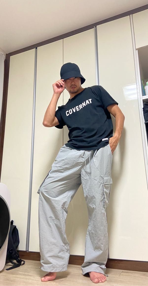 デニム・ジーパン NOT4NERD Nylon Cargo Wide Pants Light Khaki PT042LKH MUSINSA | NOT4NERD Nylon Cargo Wide Pants - Light Khaki