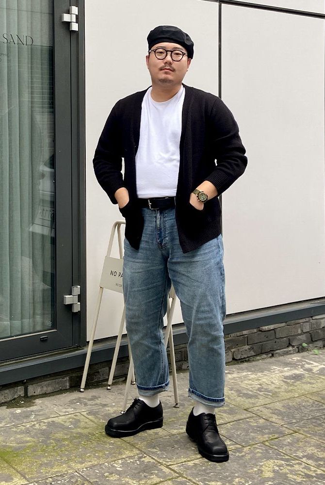 MUSINSA | MUSINSA STANDARD TAPERED CROPPED DENIM PANTS