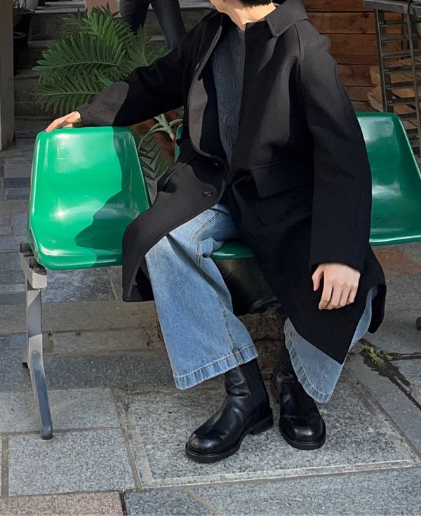 【MAISON MINED】MARTINE CHELSEA BOOTS MUSINSA | MAISON MINED MARTINE CHELSEA BOOTS BLACK