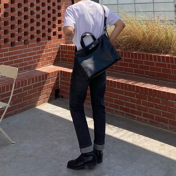 MUSINSA | ADDOFF PUNCHING LOGO BAG RED