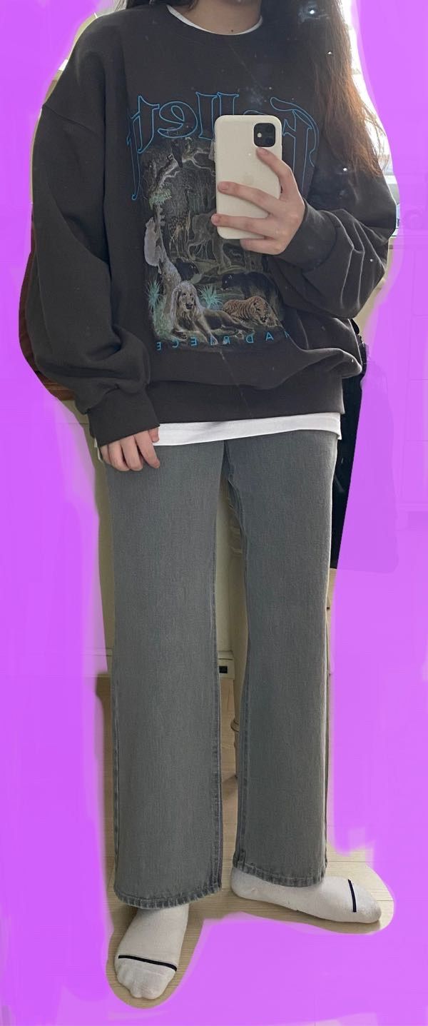 MUSINSA | FALLETT Serengeti Sweatshirt Charcoal