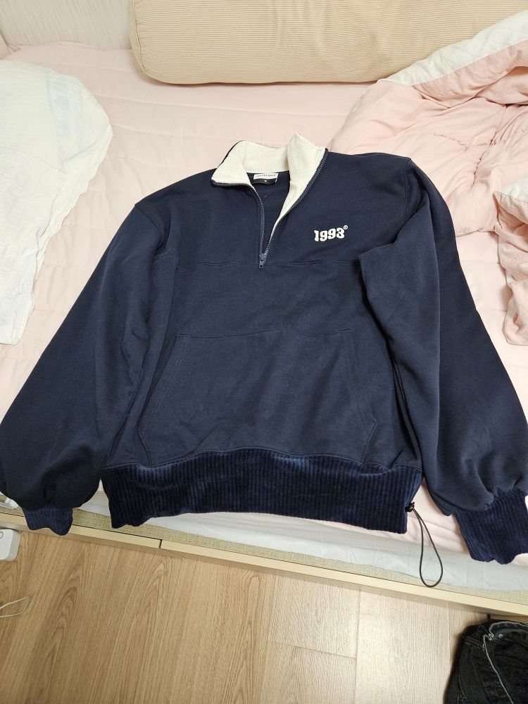 MUSINSA | 1993STUDIO Vintage Half Zip Up_Navy