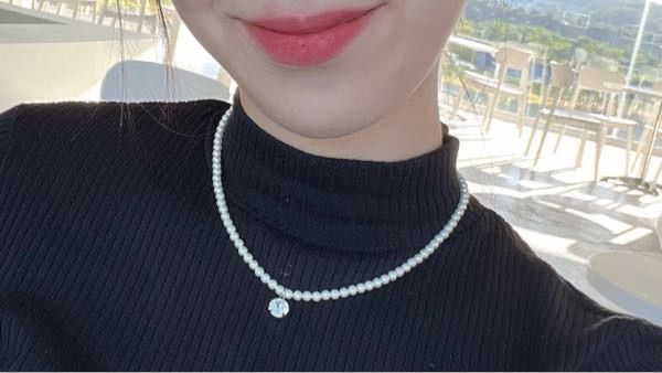 MUSINSA | KINDABABY cubic point swa pearl necklace