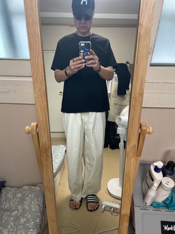 MUSINSA | MUSINSA STANDARD COTTON WIDE BALLOON PANTS [DARK GRAY]