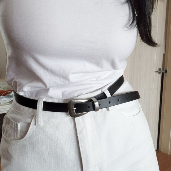 ●DOFFJASON● Simple Western Knotted Hard Leather Belt BEIGE MUSINSA | DOFFJASON Simple Western Hard Leather Belt