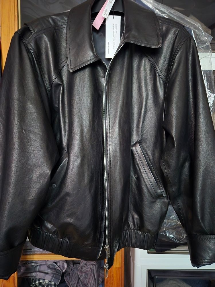 MUSINSA | DOFFJASON OVERSIZED LAMBSKIN BOMBER JACKET