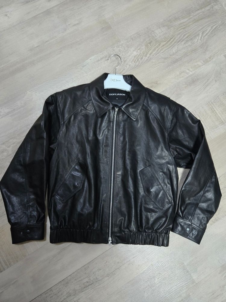 MUSINSA | DOFFJASON OVERSIZED LAMBSKIN BOMBER JACKET