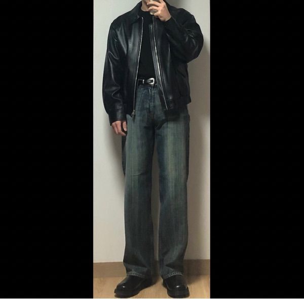 MUSINSA | DOFFJASON OVERSIZED LAMBSKIN BOMBER JACKET