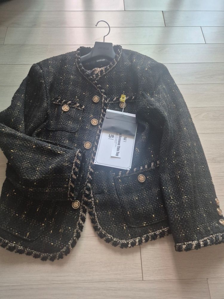 MUSINSA公式 | UNTAGE UNTAGE ブークレツイードジャケット[ブラック