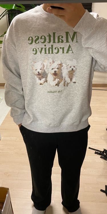 MUSINSA | WAI KEI MALTESE ARCHIVE SWEATSHIRT GRAY
