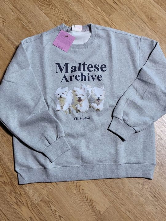 MUSINSA | WAI KEI MALTESE ARCHIVE SWEATSHIRT GRAY