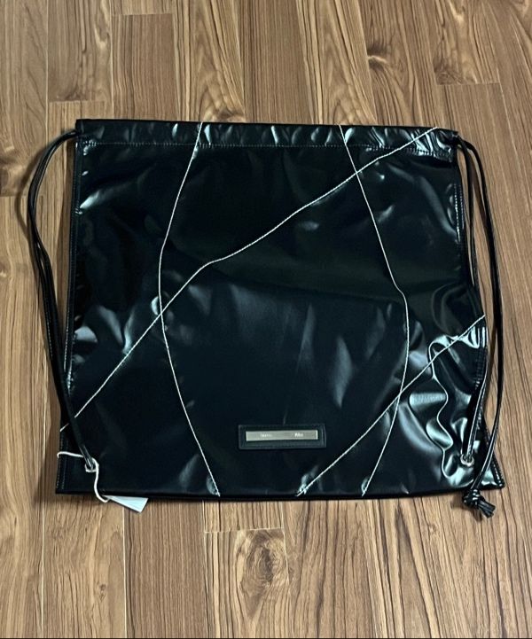 MUSINSA公式 | MATIN KIM STRING COATING BACK PACK IN BLACK