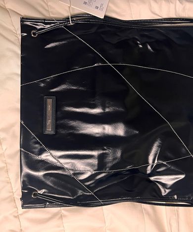 MUSINSA公式 | MATIN KIM STRING COATING BACK PACK IN BLACK