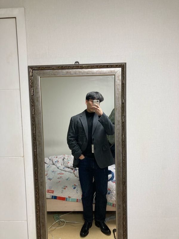 テーラードジャケット MUSINSA STANDARD Wool Flannel Oversized Blazer Medium Gray M MUSINSA | MUSINSA STANDARD WOOL FLANNEL OVERSIZED BLAZER