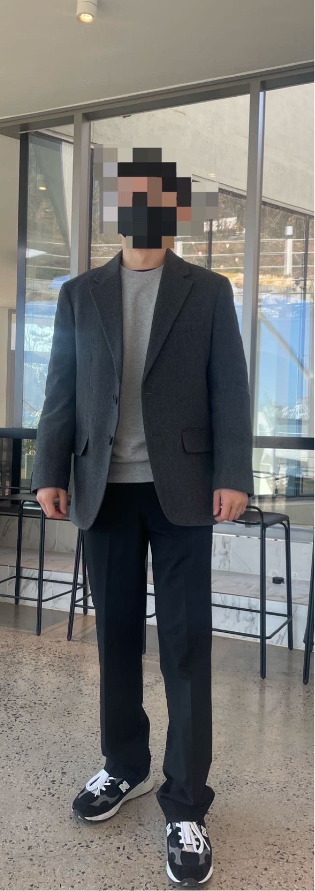 テーラードジャケット MUSINSA STANDARD Wool Flannel Oversized Blazer Medium Gray M MUSINSA | MUSINSA STANDARD WOOL FLANNEL OVERSIZED BLAZER