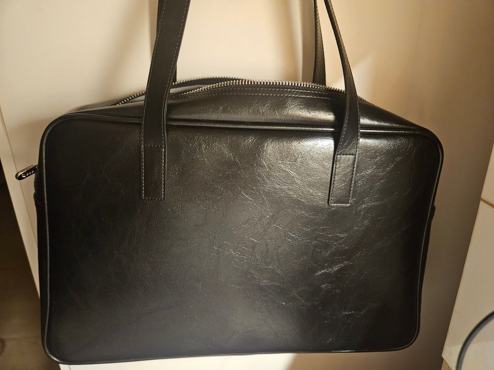 MUSINSA | FILLINTHEBLANK Trapezoid Shoulder Bag (black)