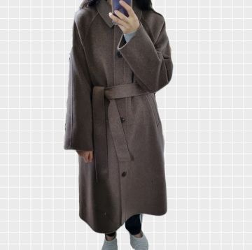 コート MUSINSA STANDARD Women's Cashmere Blend Balmacan Robe Coat D MUSINSA公式 | MUSINSA STANDARD WOMAN Women's Cashmere Blend