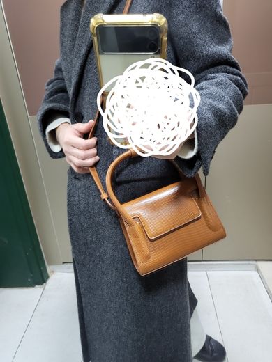 MUSINSA | FINDKAPOOR MARTY BAG 18 LIZARD - BROWN