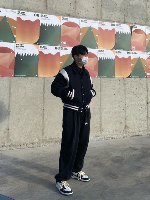 MUSINSA公式 | BIRTHDAYSUIT STADIUM JACKET (BLACK)