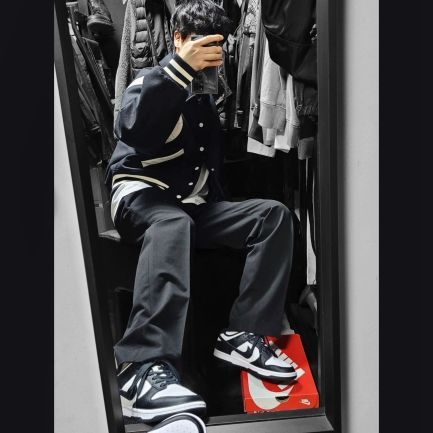 MUSINSA | BIRTHDAYSUIT STADIUM JACKET (BLACK)
