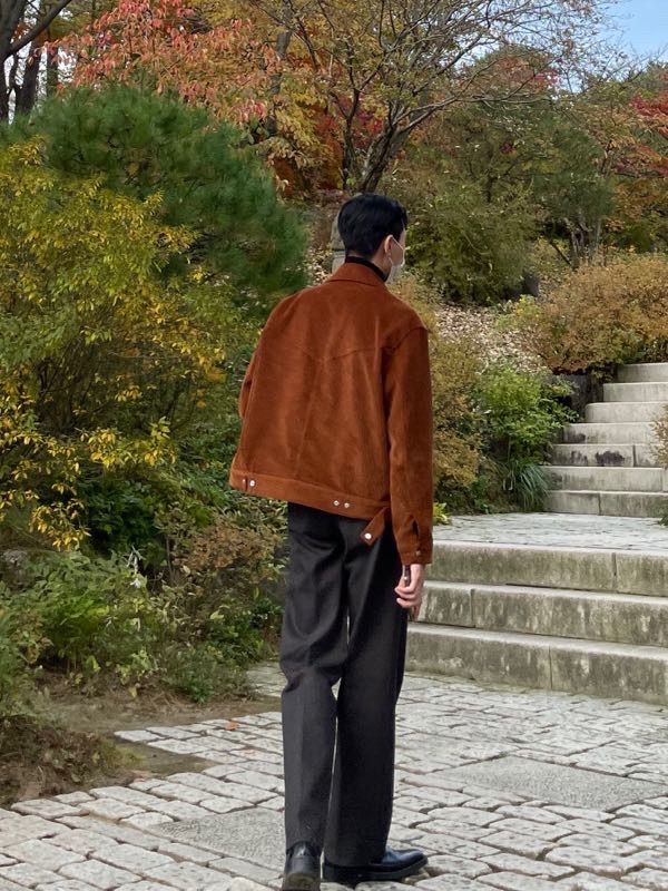MUSINSA | OURSCOPE High Density Corduroy Jacket (Black)
