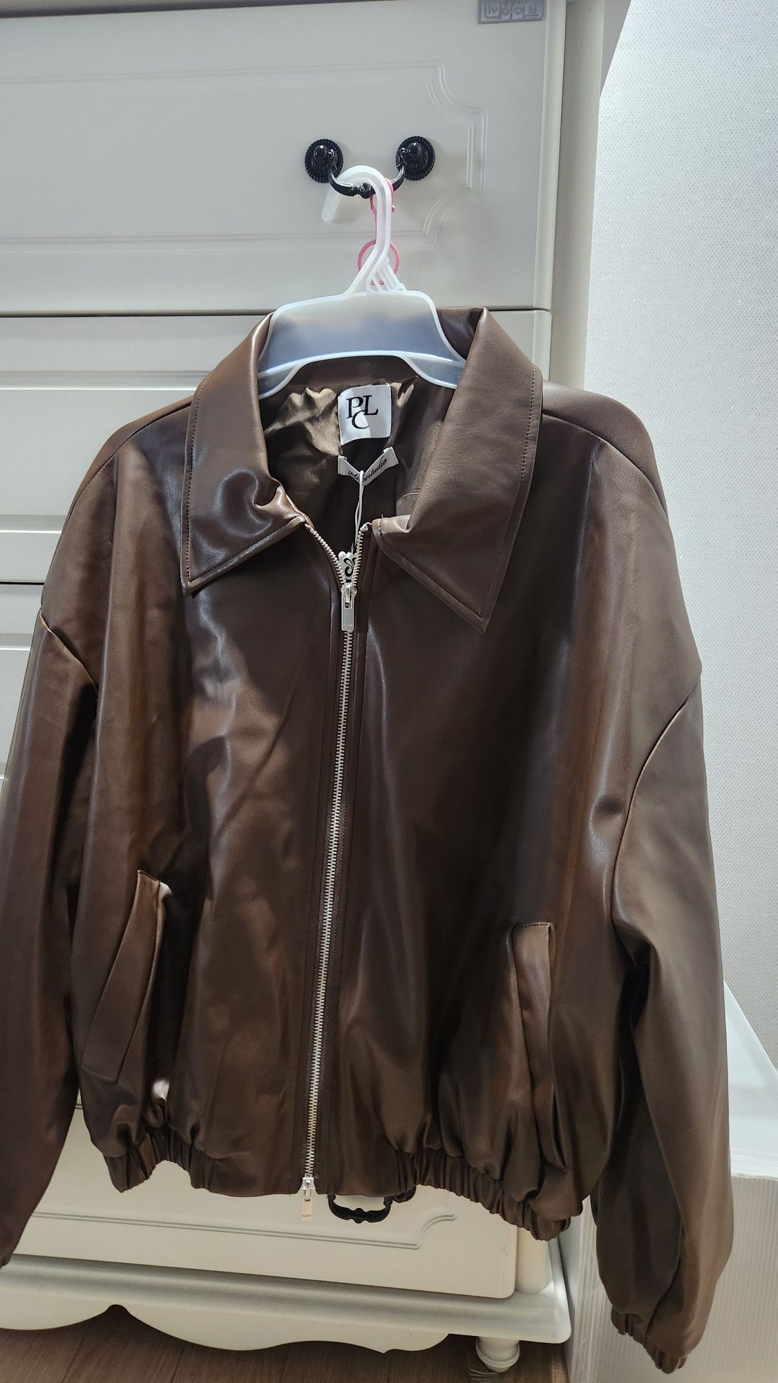 MUSINSA | PLACE STUDIO [Renewal] Vegan Leather Oversized Blouson