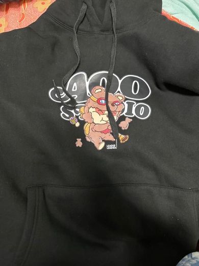 MUSINSA | AQO STUDIO SPACE [Brushed] AQO x LoL BOKSIL HOODIE BLACK 