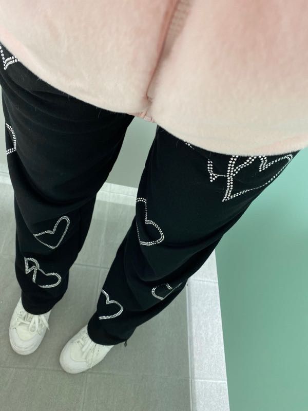 パンツ ROCKCAKE Crystal Heart 2way Jogger Back Melange RC21PT00240 MUSINSA | ROCKCAKE Crystal Heart 2way Jogger - Black