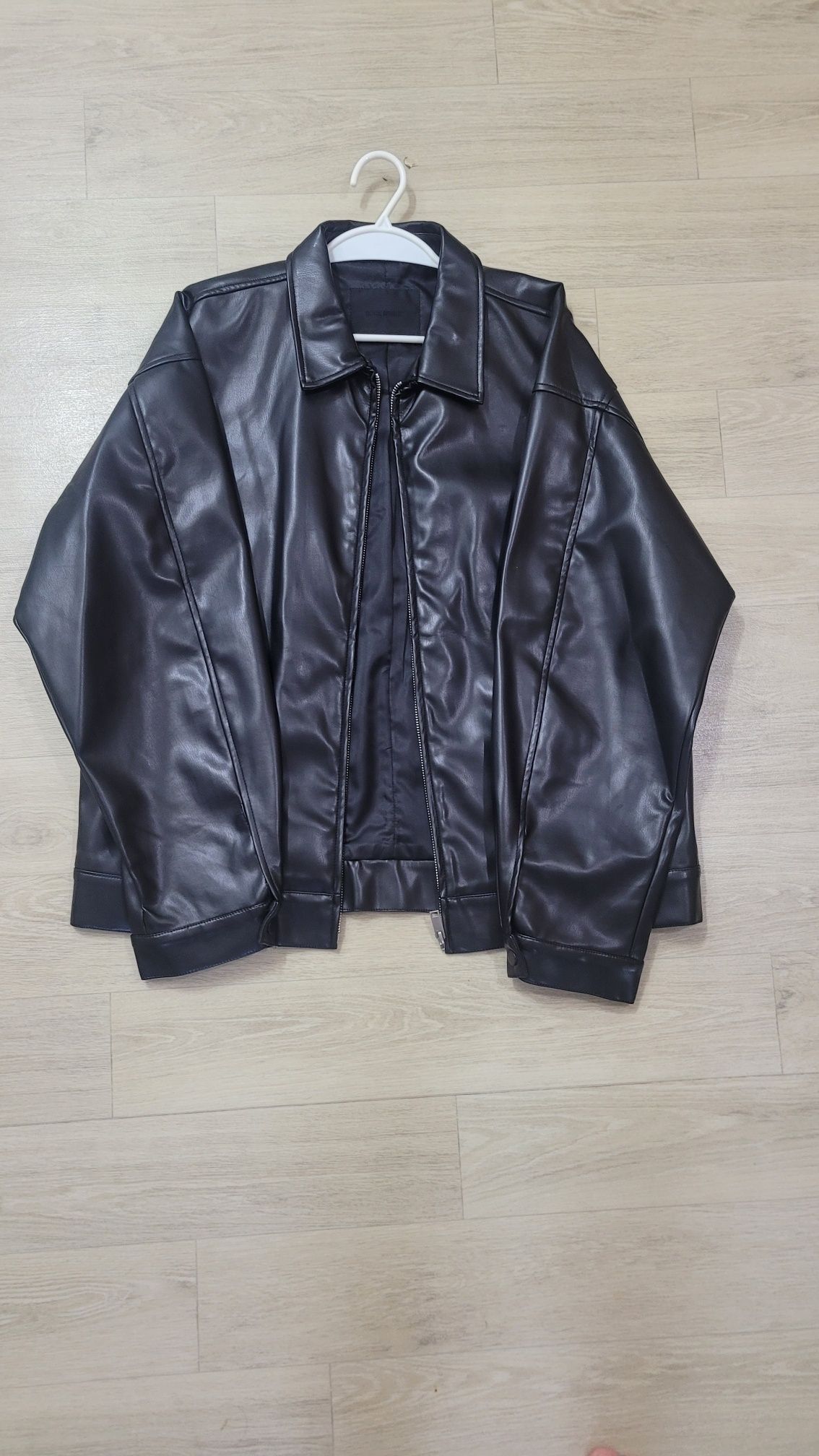 MUSINSA | BLACK MOMENT [Fake Leather] Overfit Single Leather Rider