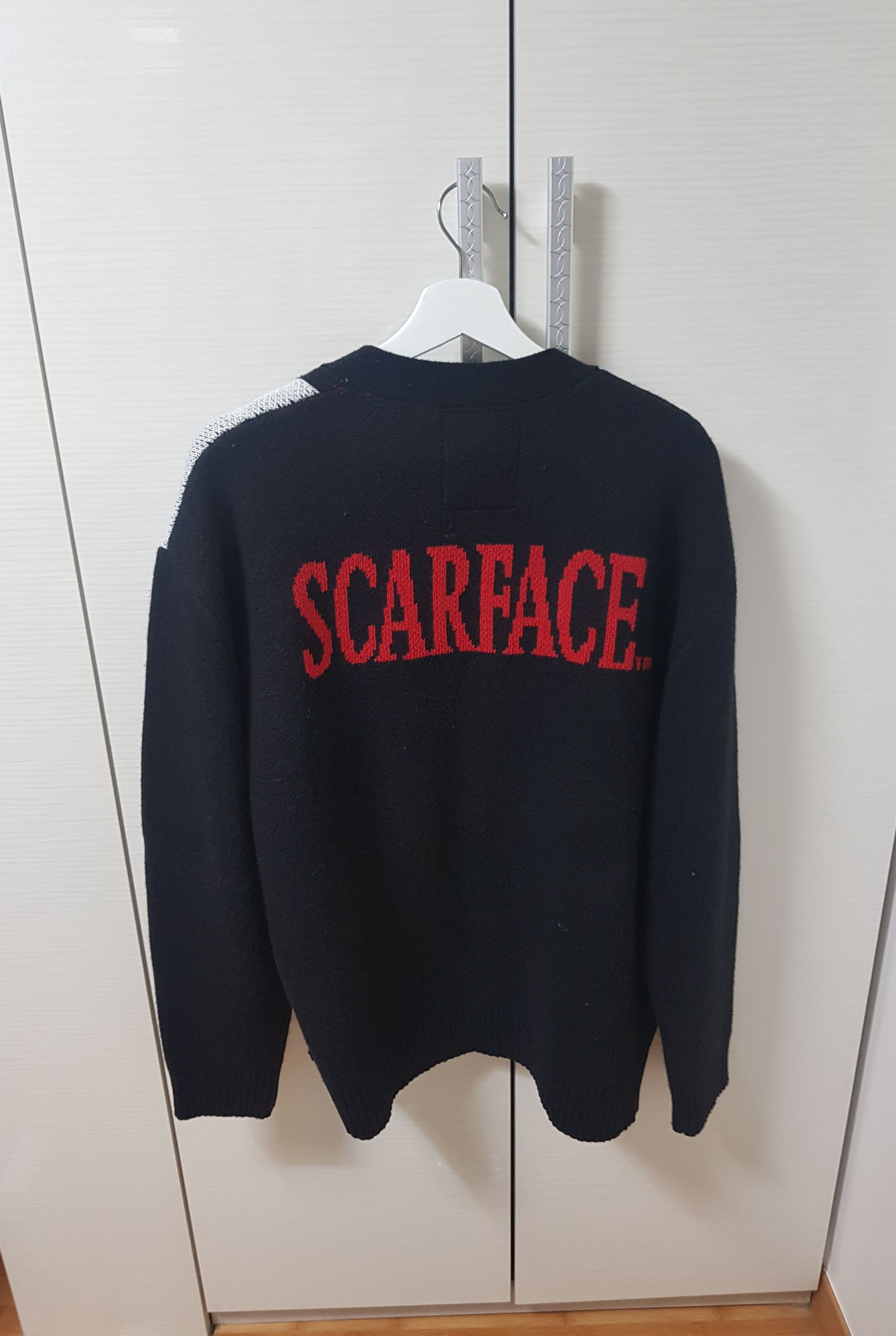 MUSINSA公式 | LMC LMC X SCARFACE JACQUARD CARDIGAN black