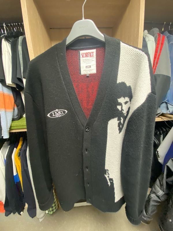 MUSINSA公式 | LMC LMC X SCARFACE JACQUARD CARDIGAN black