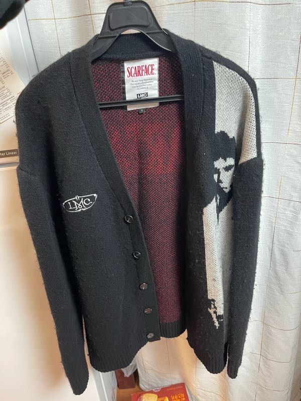 LMC　スカーフェイスカーディガン MUSINSA公式 | LMC LMC X SCARFACE JACQUARD CARDIGAN black