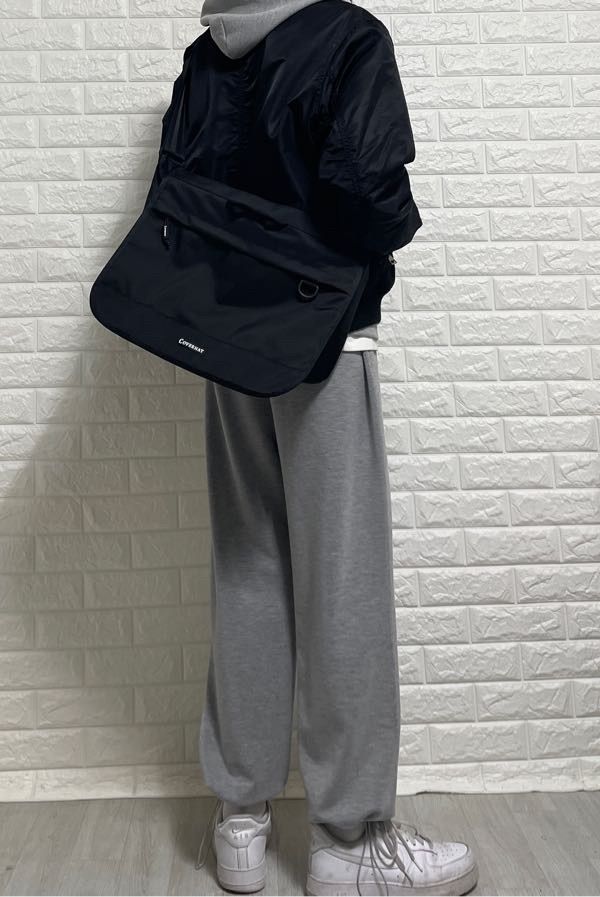 ★韓国人気★COVERNAT★AUTHENTIC MESSENGER BAG MUSINSA | COVERNAT authentic messenger bag black