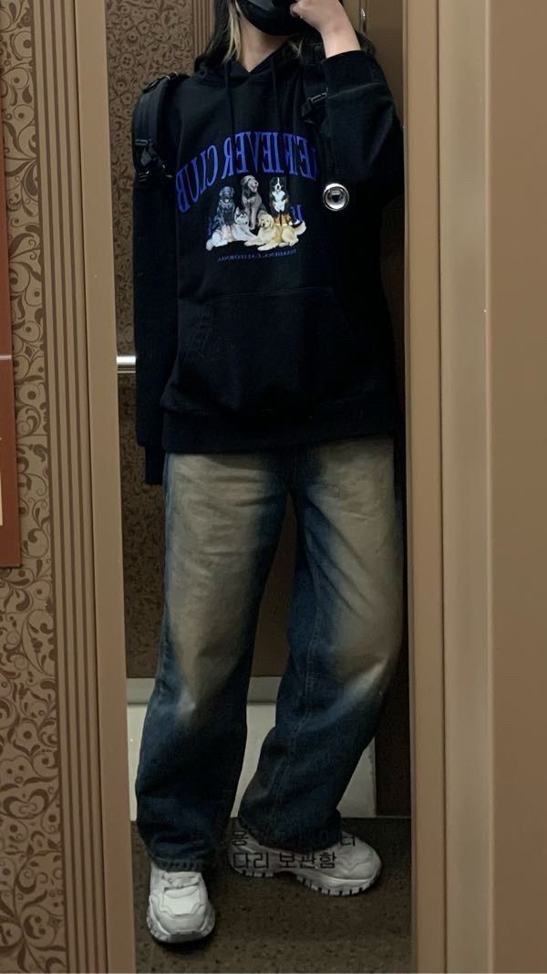 MUSINSA | RETRIEVER CLUB RETRIEVER FRIENDS HOODIE [BLACK]