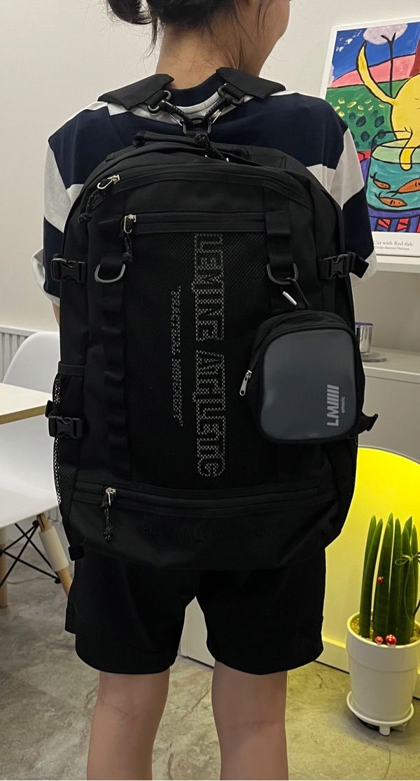 MUSINSA | LEMINE 2 way backpack (black)