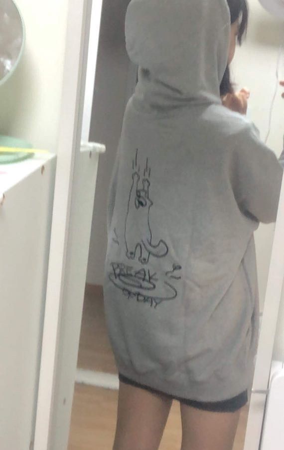 MUSINSA | CPGN STUDIO NON-SLIP EMBROIDERED HOODIE GRAY