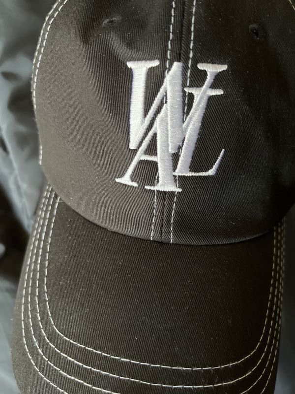 キャップ WOOALONG Signature Logo ball cap STITCH BLACK cap_logo_002s 6aa45452e76d4d87b2f6bd92647717