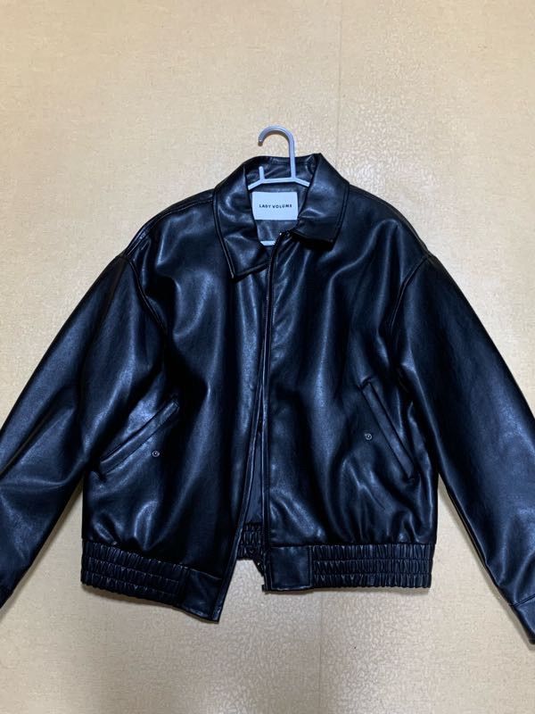 LADY VOLUME 9005 VEGANレザージャケット MUSINSA | LADY VOLUME 9005 VEGAN LEATHER SINGLE JACKET_BLACK