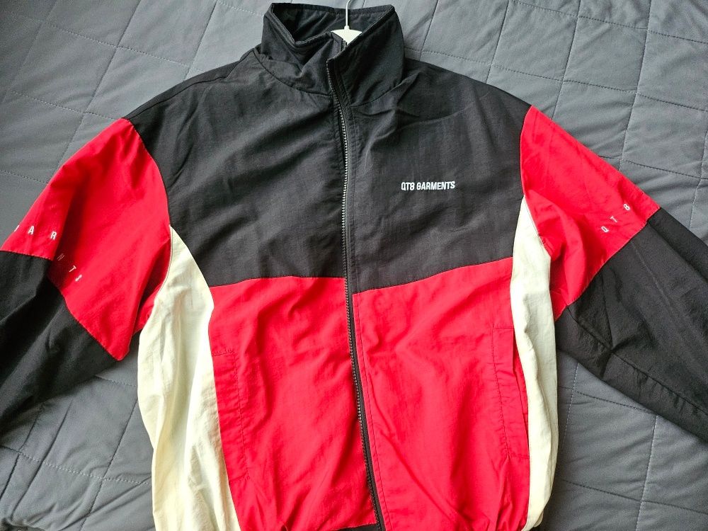 MUSINSA公式 | QT8 GARMENTS RG Old Track Jacket (ブラック/レッド)