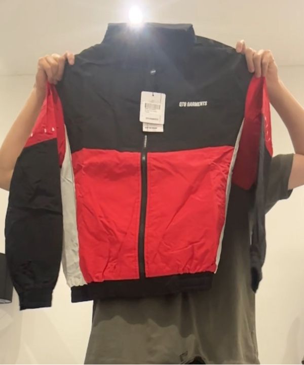 QT8 GARMENTS ナイロンジャケット レッド/ブラック Qt8 Garments Red & Black Track Jacket | New Arrivals