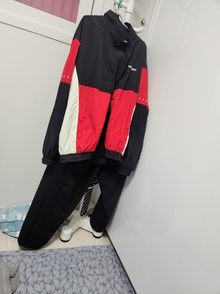 MUSINSA公式 | QT8 GARMENTS RG Old Track Jacket (ブラック/レッド)